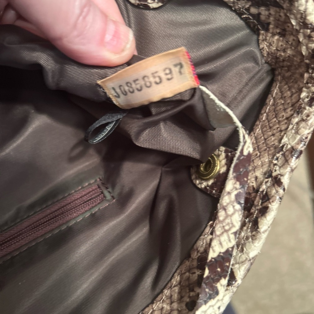 Designer Dooney & Bourke Snakeskin Pattern Cindy Tote Bag in Brown New - Picture 14 of 16